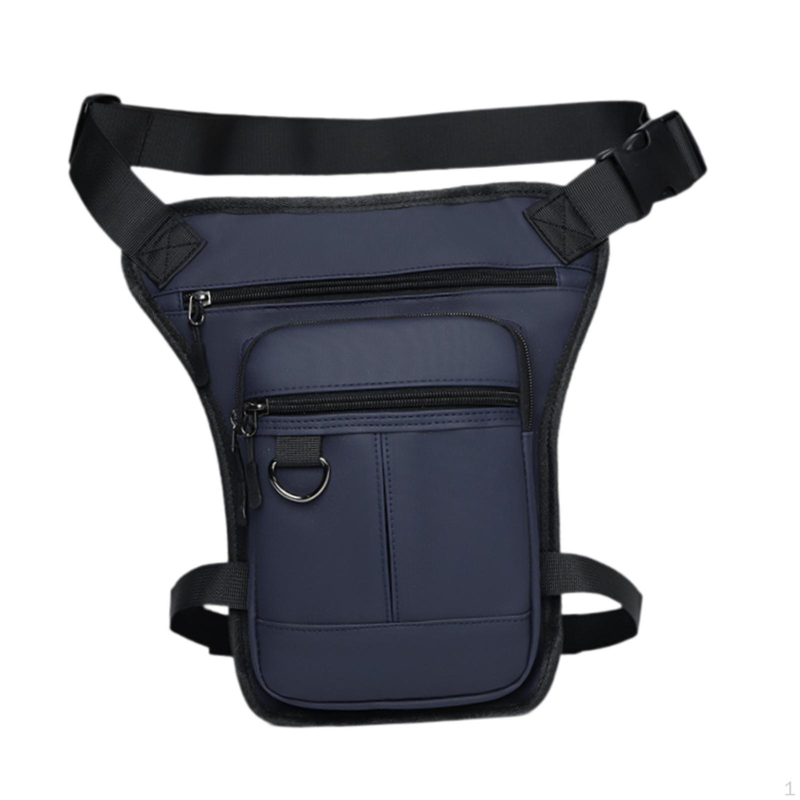 Сумка Мужская На Пояс Мотоциклетная Многоцелевая Модная Сумка-Органайзер для Инструментов Тактическая Подсумок для синий